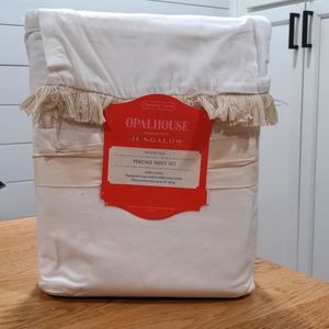 Opalhouse Percale Sheet Set(Fringe Hem)